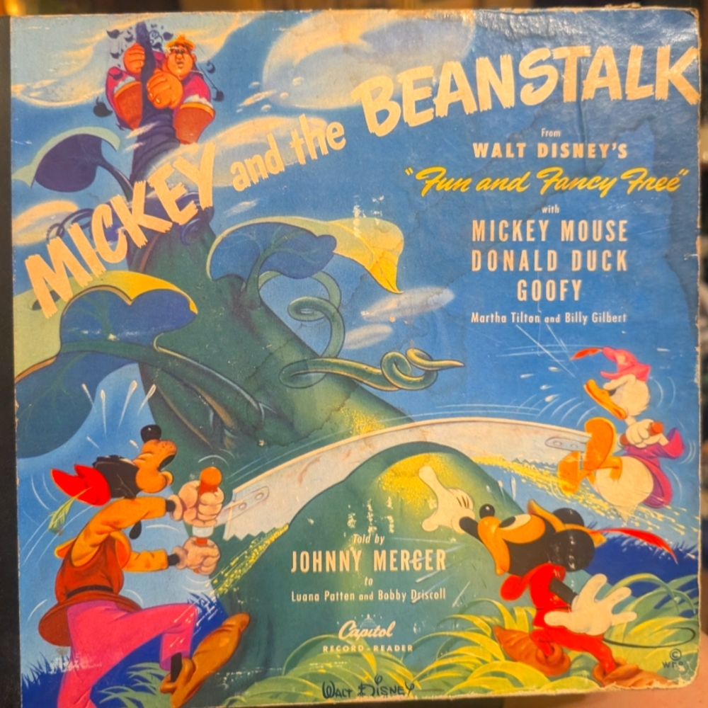 Disney's Fun and Fancy Free Album - Blue and Green Cover